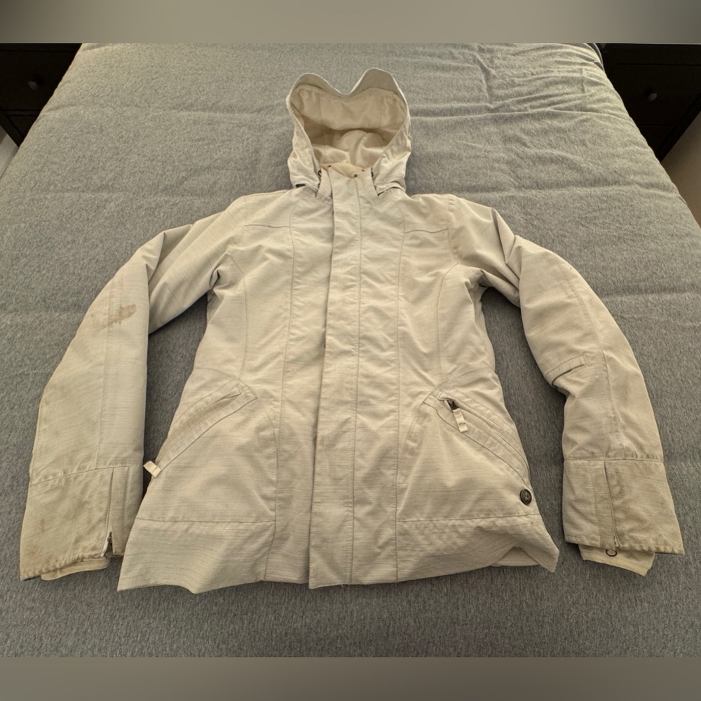 Light gray Burton snowboarding jacket